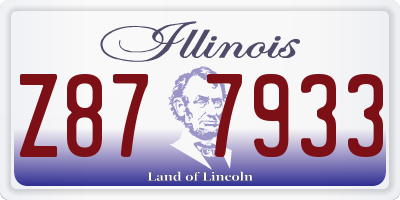 IL license plate Z877933