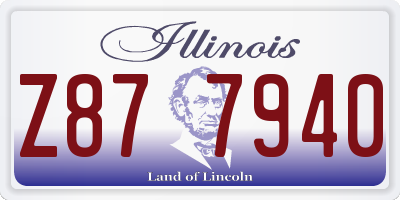 IL license plate Z877940
