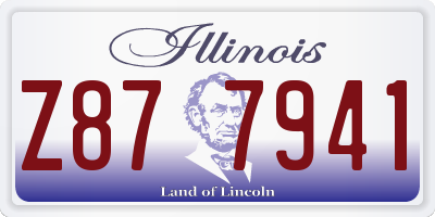 IL license plate Z877941