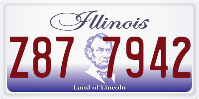 IL license plate Z877942