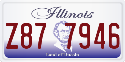 IL license plate Z877946