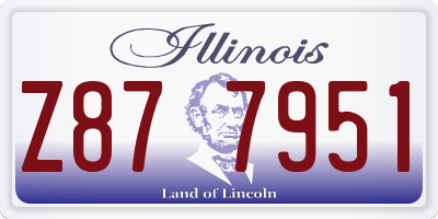 IL license plate Z877951
