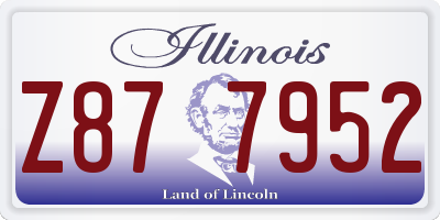 IL license plate Z877952
