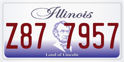 IL license plate Z877957