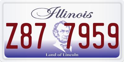 IL license plate Z877959