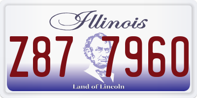 IL license plate Z877960