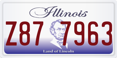 IL license plate Z877963