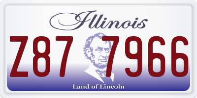 IL license plate Z877966