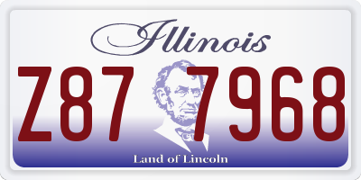 IL license plate Z877968