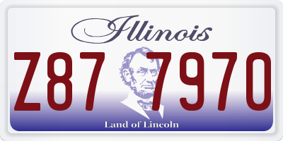 IL license plate Z877970