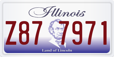 IL license plate Z877971