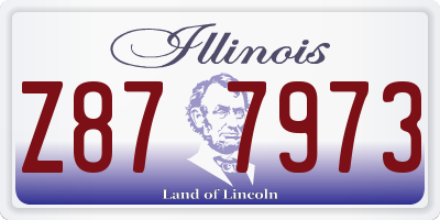 IL license plate Z877973