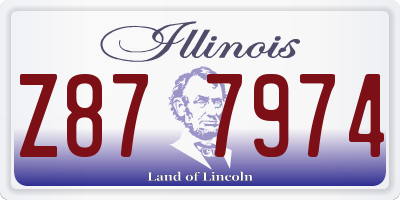 IL license plate Z877974