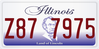 IL license plate Z877975