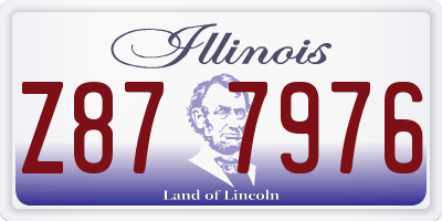 IL license plate Z877976