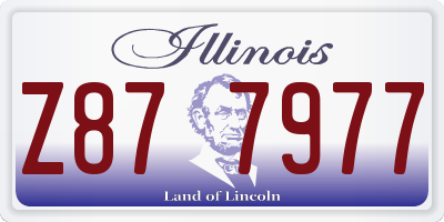 IL license plate Z877977
