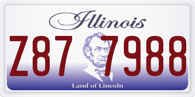 IL license plate Z877988