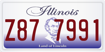IL license plate Z877991
