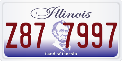 IL license plate Z877997