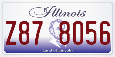 IL license plate Z878056
