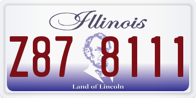 IL license plate Z878111