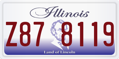 IL license plate Z878119