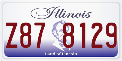 IL license plate Z878129