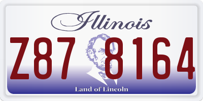 IL license plate Z878164