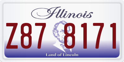 IL license plate Z878171