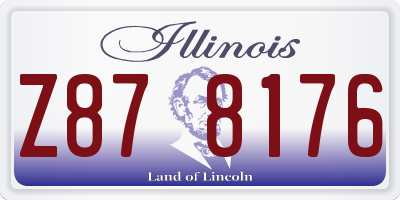 IL license plate Z878176
