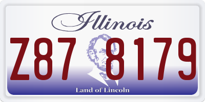IL license plate Z878179