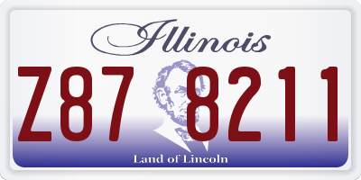 IL license plate Z878211