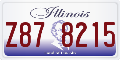 IL license plate Z878215