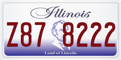 IL license plate Z878222