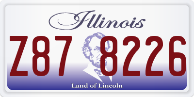 IL license plate Z878226