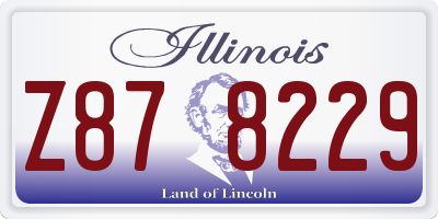 IL license plate Z878229