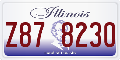 IL license plate Z878230