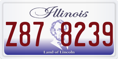 IL license plate Z878239