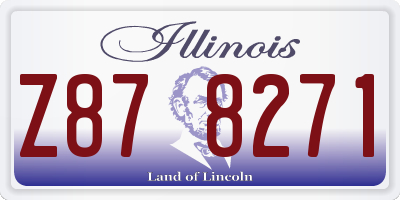 IL license plate Z878271