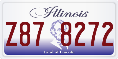 IL license plate Z878272