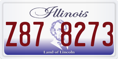 IL license plate Z878273