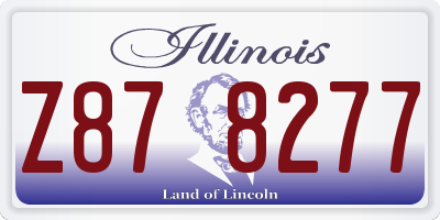 IL license plate Z878277