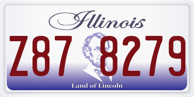 IL license plate Z878279