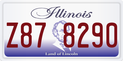 IL license plate Z878290