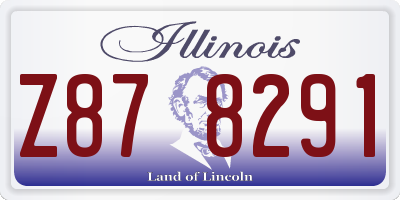 IL license plate Z878291
