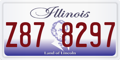 IL license plate Z878297