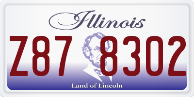 IL license plate Z878302
