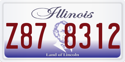 IL license plate Z878312