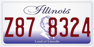 IL license plate Z878324