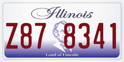 IL license plate Z878341